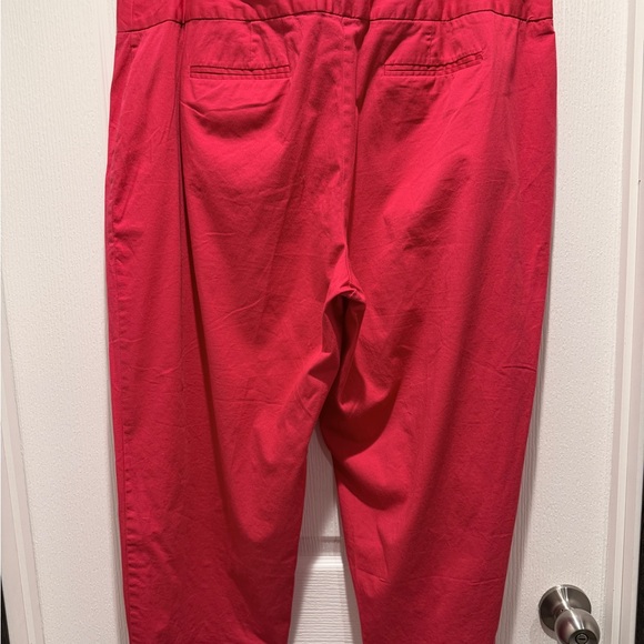Avenue Fuchsia Stretch Capri Pants Size 18 Plus Size High Rise Cotton Spandex - Picture 7 of 8